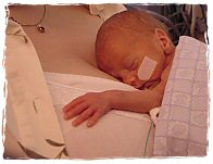 Marcus John Dustin resting with mummy