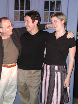 Paul with Sylvester McCoy and India Fisher
